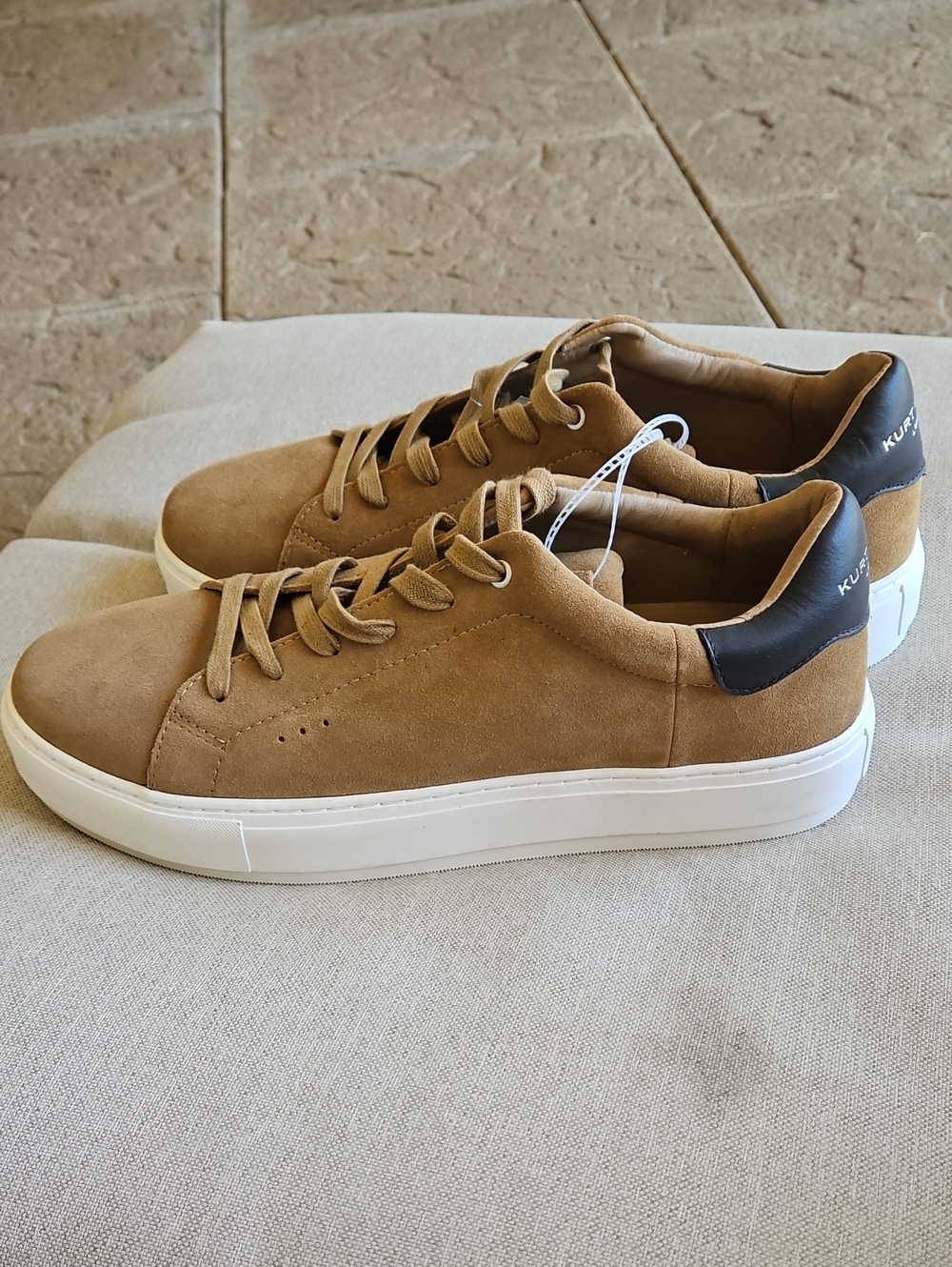 Kurt Geiger Laney Brown Suede Sneakers Men's 12.5